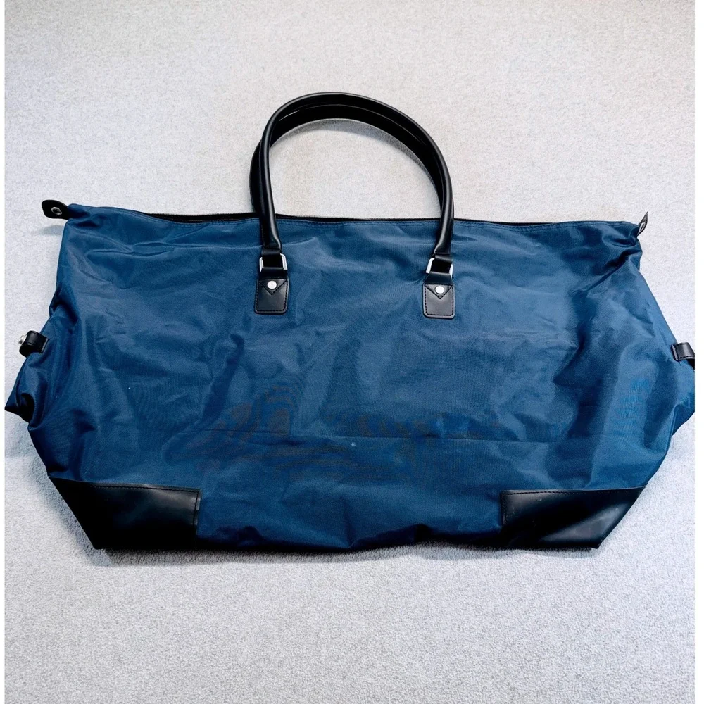 Walt Disney World 1971 Packable Weekender Duffel Travel Bag Blue Mickey Tote NWT